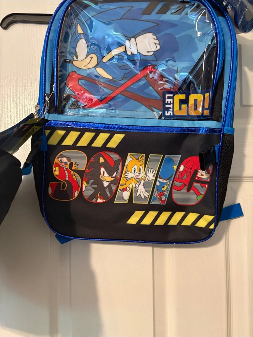 Sonic the Hedgehog Kids Blue Backpack with Headphones